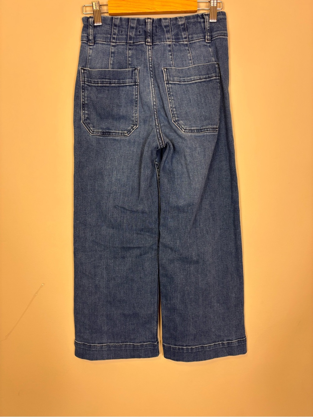Anthropologie Pilcro Blue Wide-Leg High-Rise Jeans 25 Petite - Picture 2 of 9